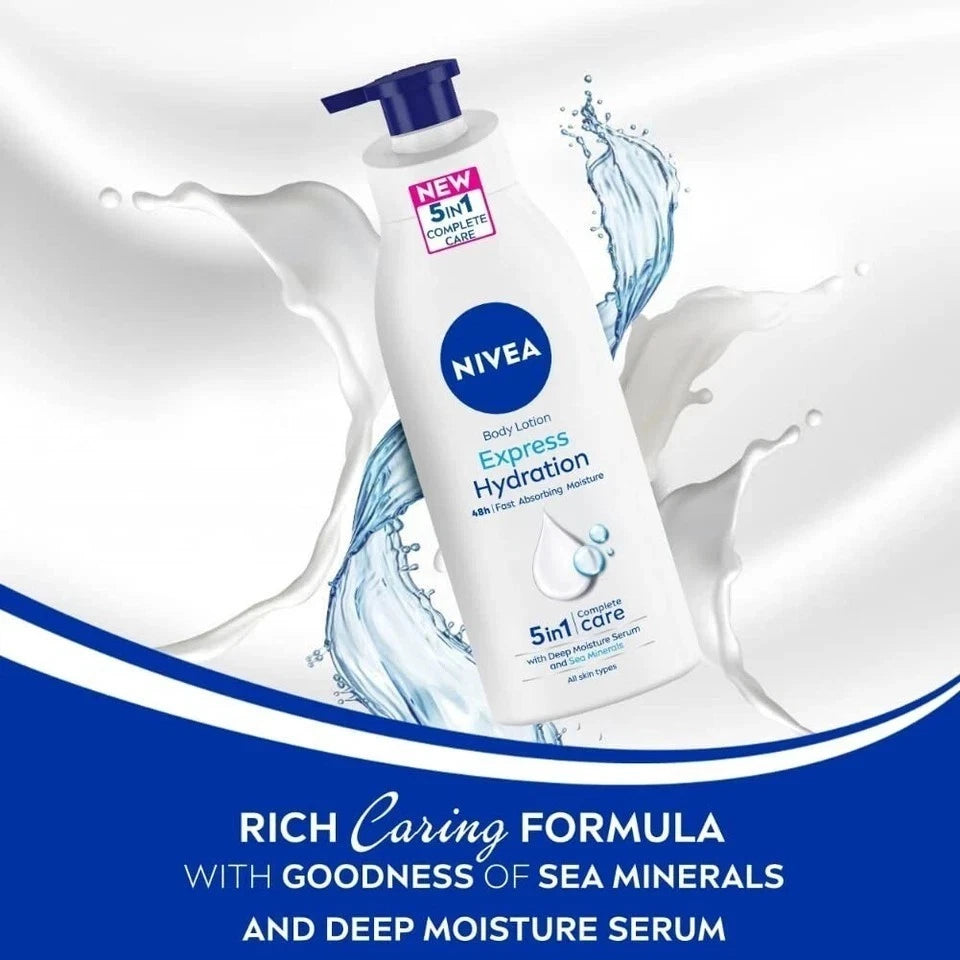 Nivea Body Lotion Express Hydration Skin Care Body Care 400ml