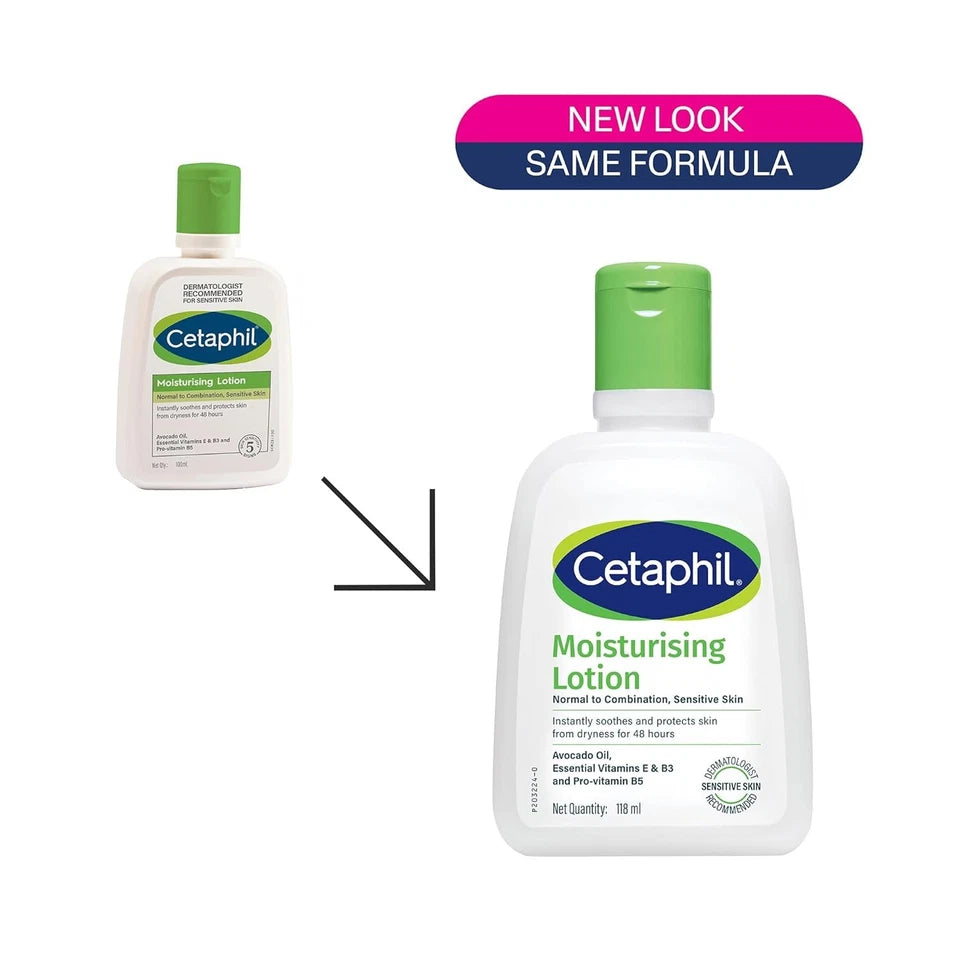 Cetaphil Moisturising Lotion 118 ml for Dry to Normal & Sensitive Skin 118ml